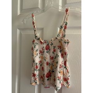 Cropped Floral Top American Eagle